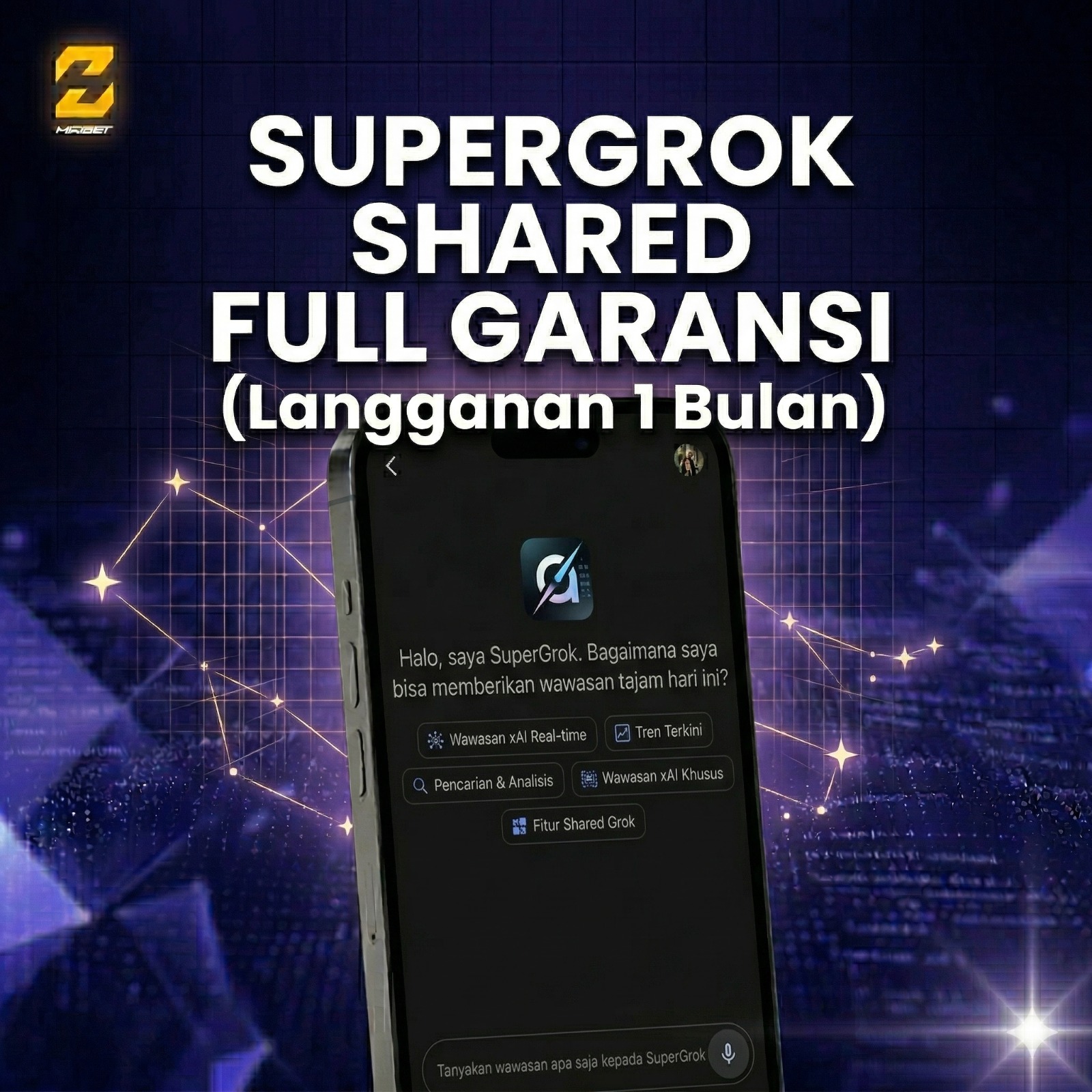 SuperGrok Shared 1 Bulan