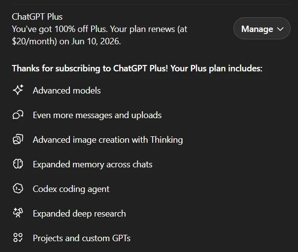 ChatGPT Plus PRIVATE ACCOUNT 25-30 Hari
