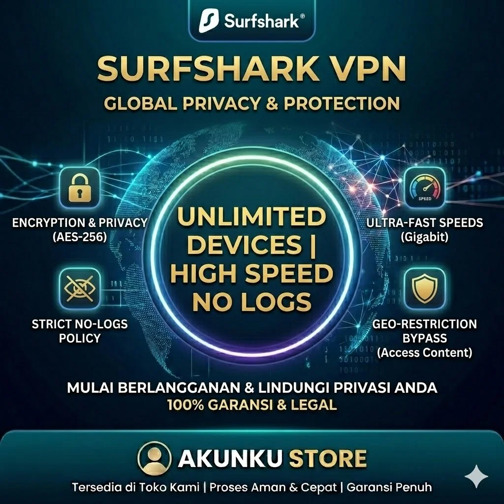 Surfshark VPN Unlimited Devices 2Bulan