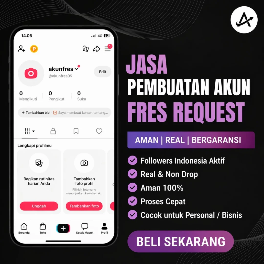 JASA PEMBUATAN AKUN FRES BERPROFIL A2F ON