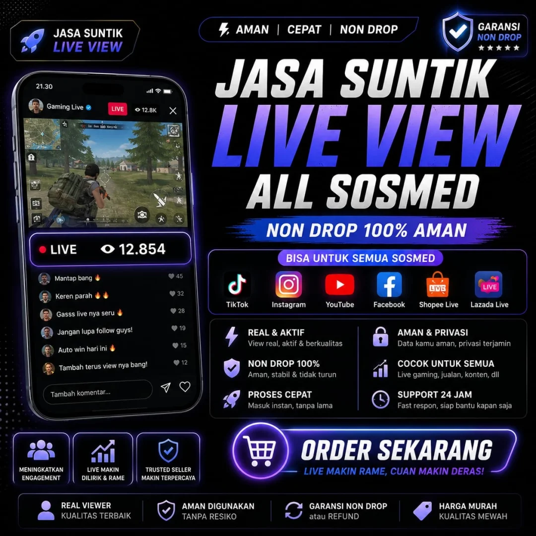 JASA SUNTIK LIVE VIEW NON DROP ALL SOSMED