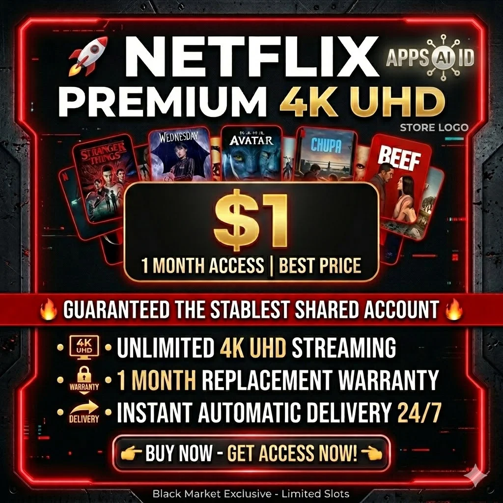 NETFLIX PREMIUM 4K ULTRA HD 1 BULAN - ANTI SCREENLIMIT ANTI HOLD ON [INSTANT DELIVERY]