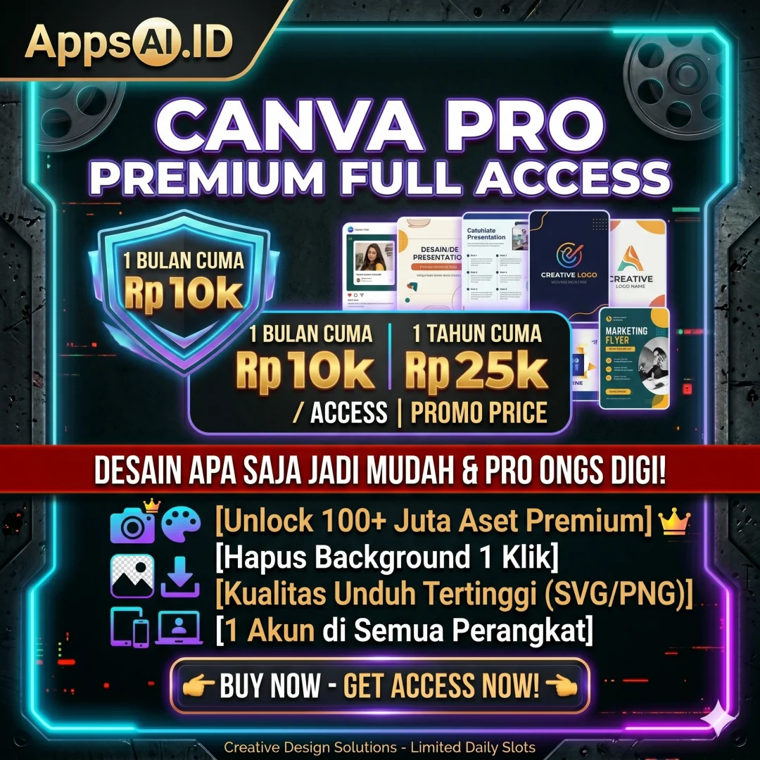 CANVA PRO PREMIUM 1 BULAN / 1 TAHUN FULL ACCESS UNLOCK FITUR [PROSES CEPAT]