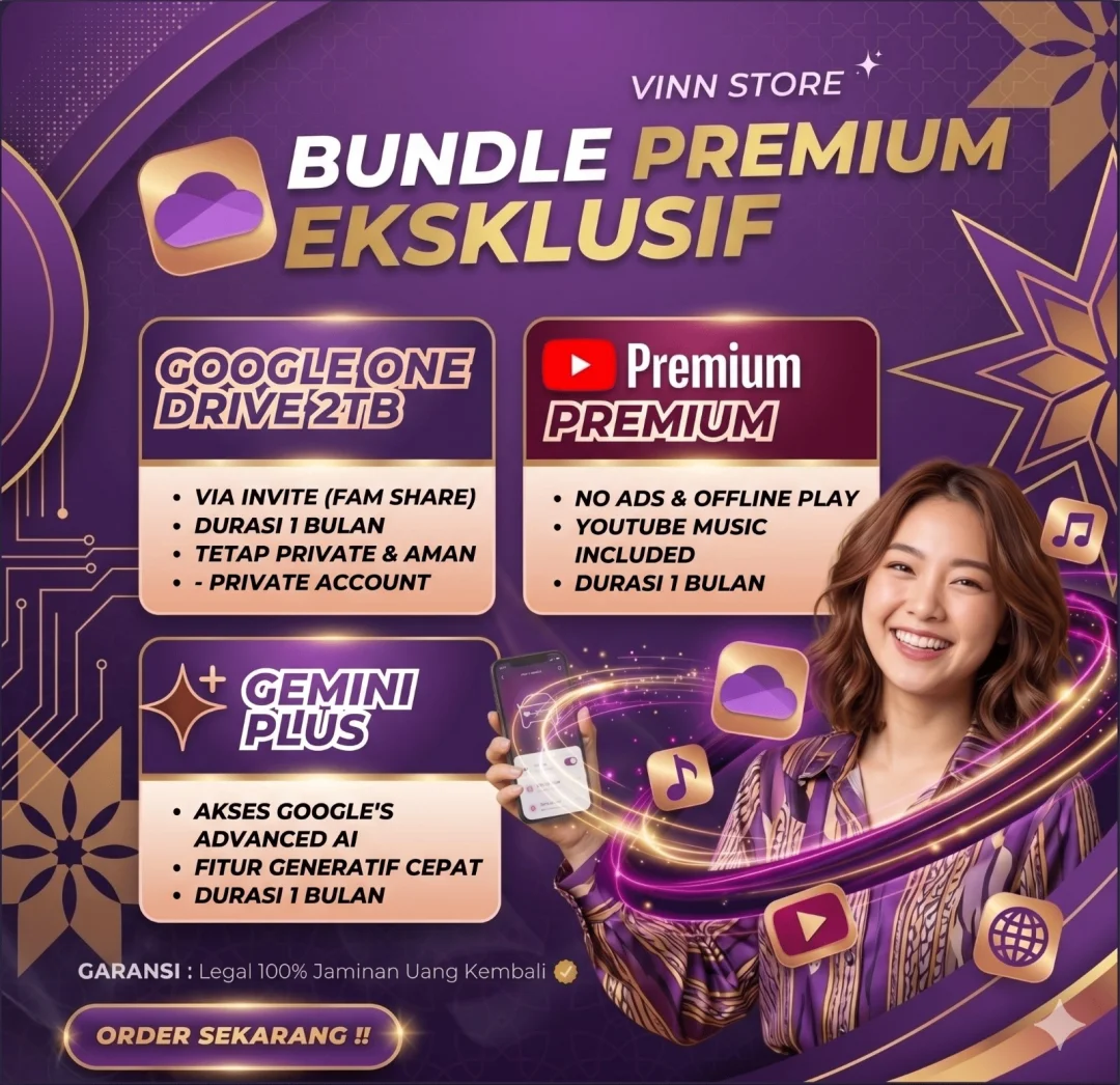 Google Drive 2TB + Gemini Plus + Youtube Premium