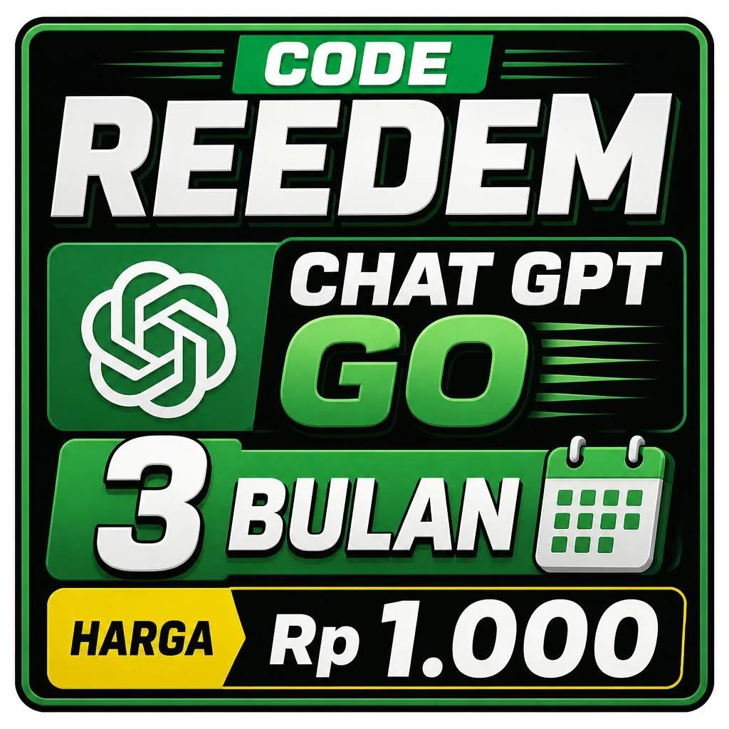 CODE REEDEM CHAT GPT GO 3 BULAN