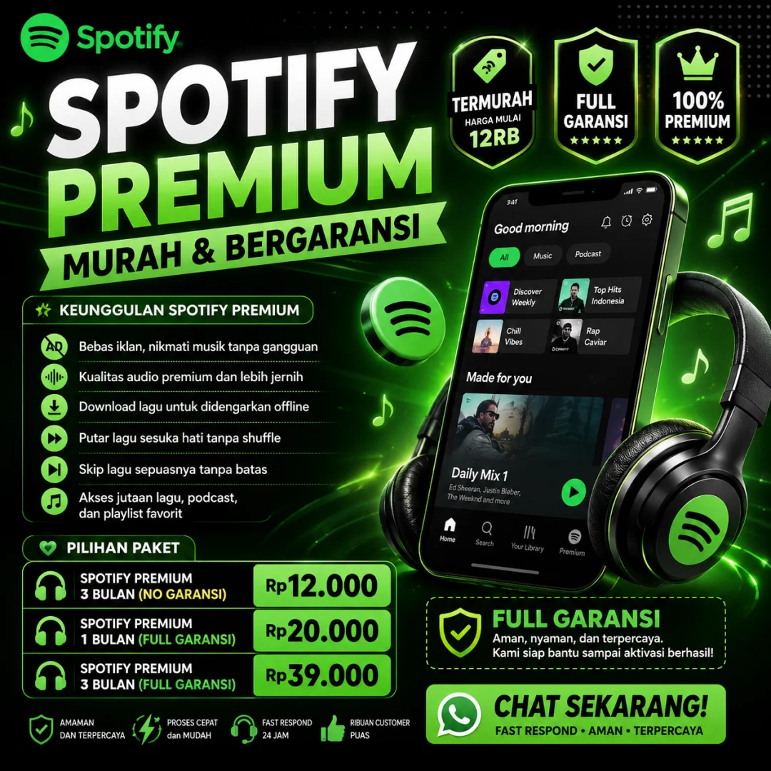 SPOTIFY PREMIUM - FULL GARANSI