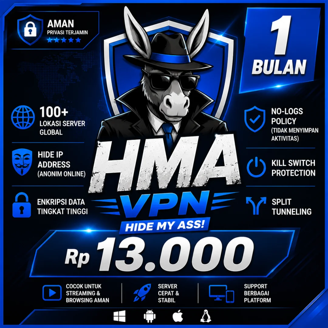 VPN HMA PREMIUM 1 BULAN