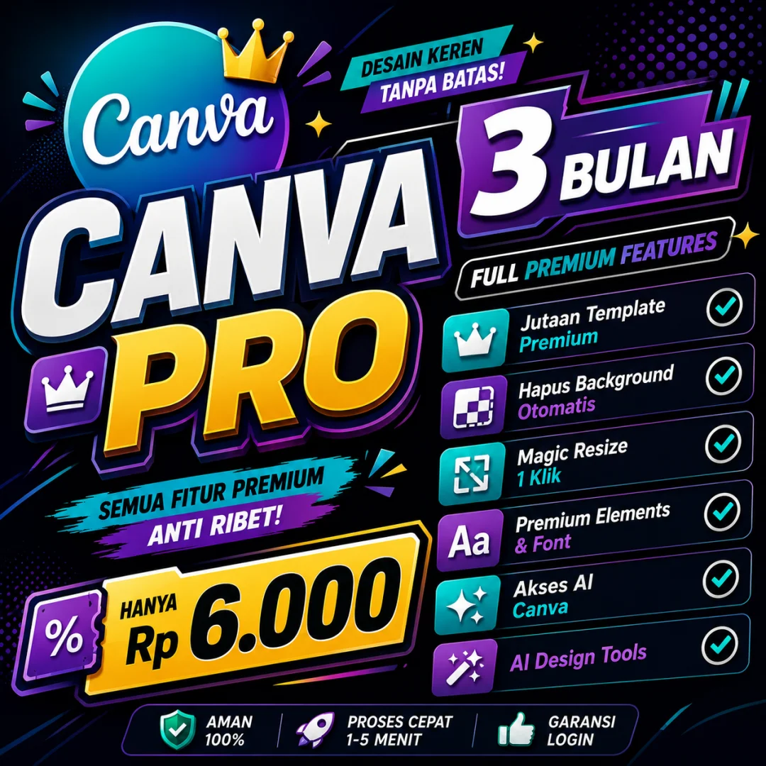 CANVA PRO 3 BULAN PRIVATE