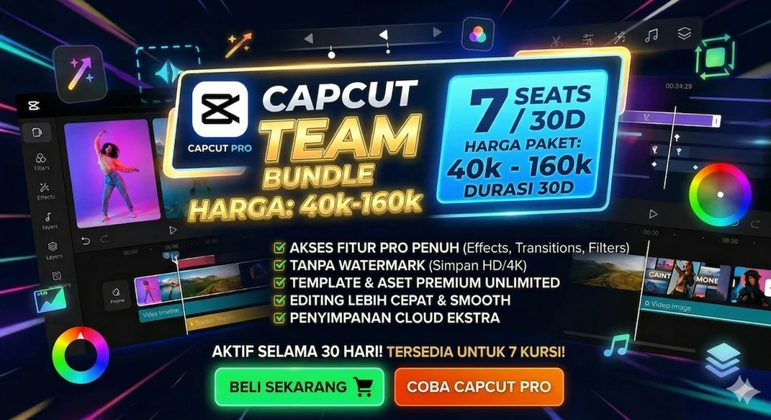 LINK PAYMENT Capcut HEAD 30D 7 SEATS