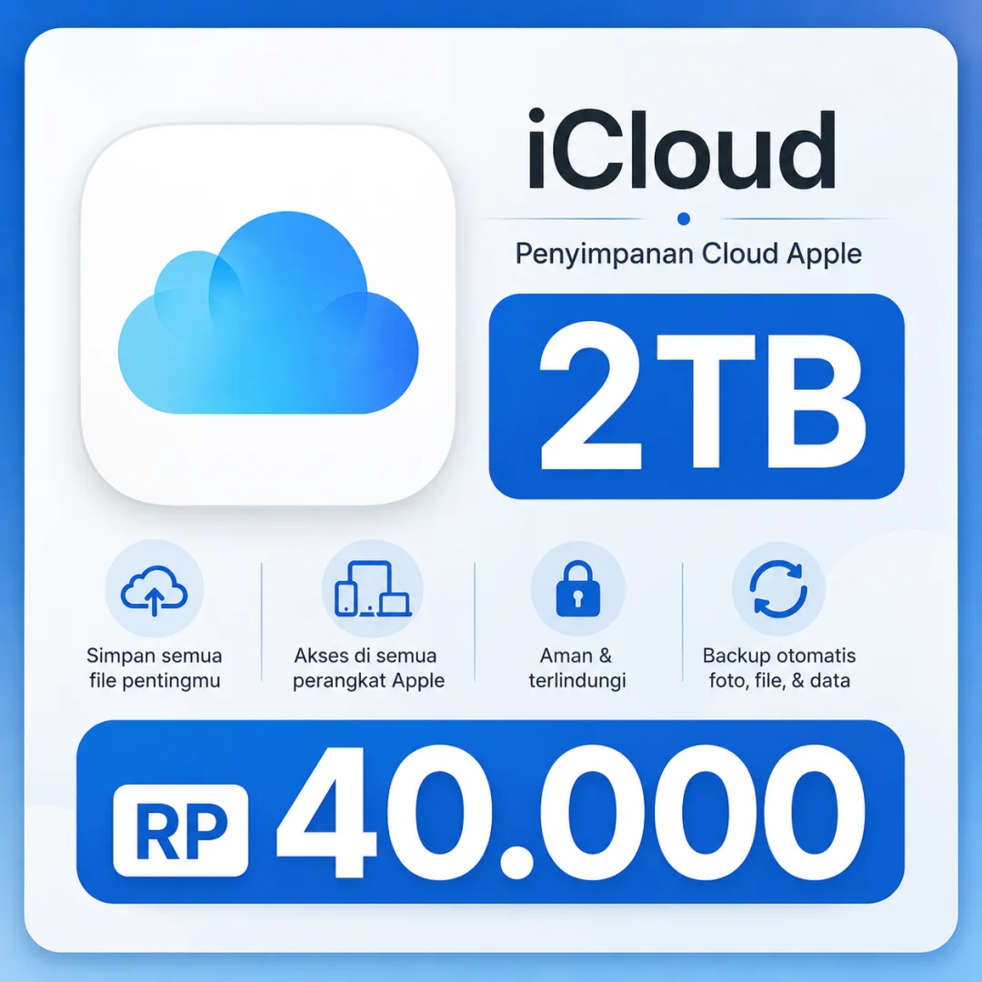 ICLOUD 2TB - SOLUSI PENYIMPANAN PENUH 🔥