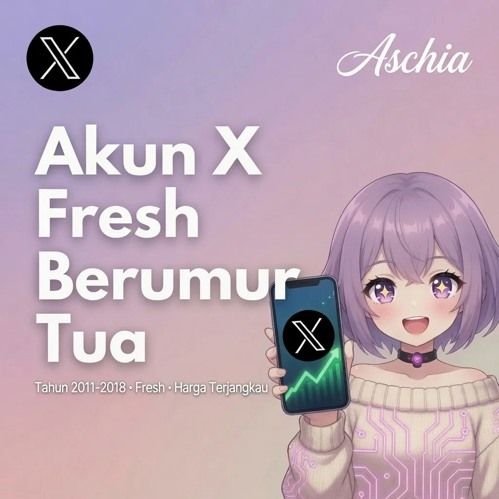 Akun X Twitter Fresh Berumur Tua 2009-2019