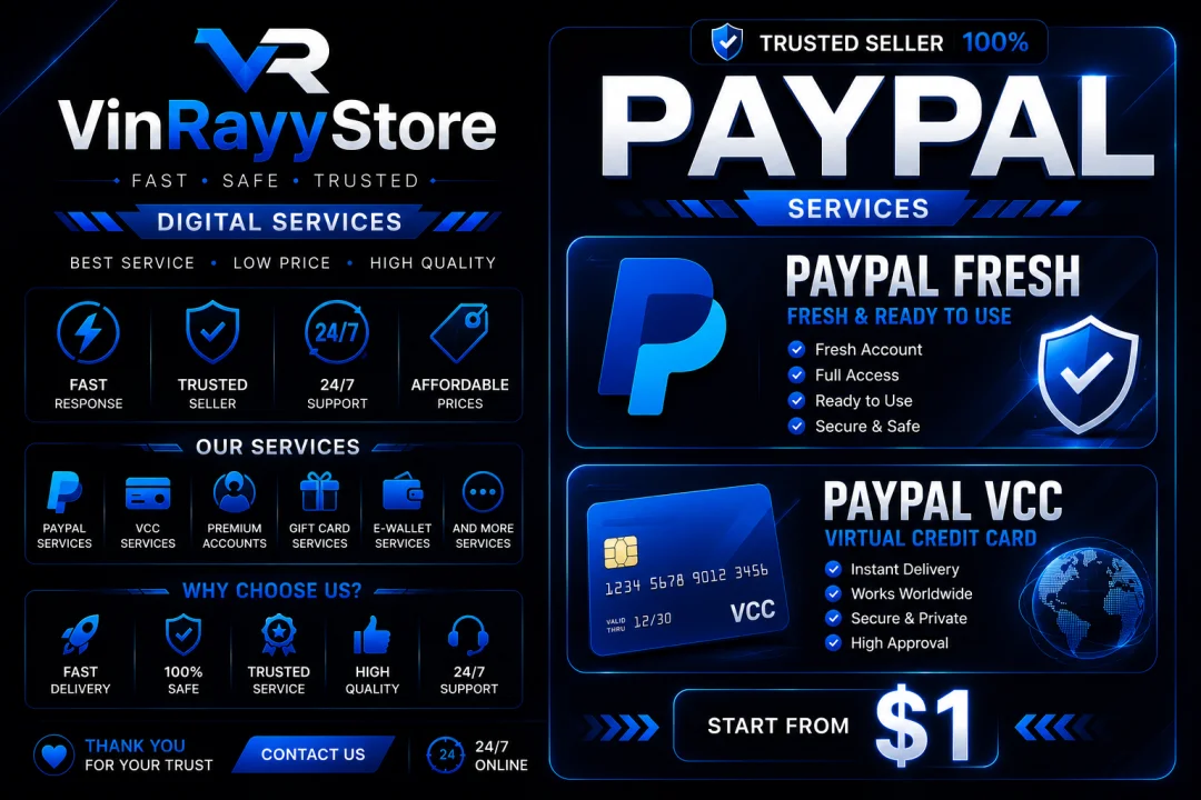 Akun Paypal Fresh & Akun Paypal Vcc