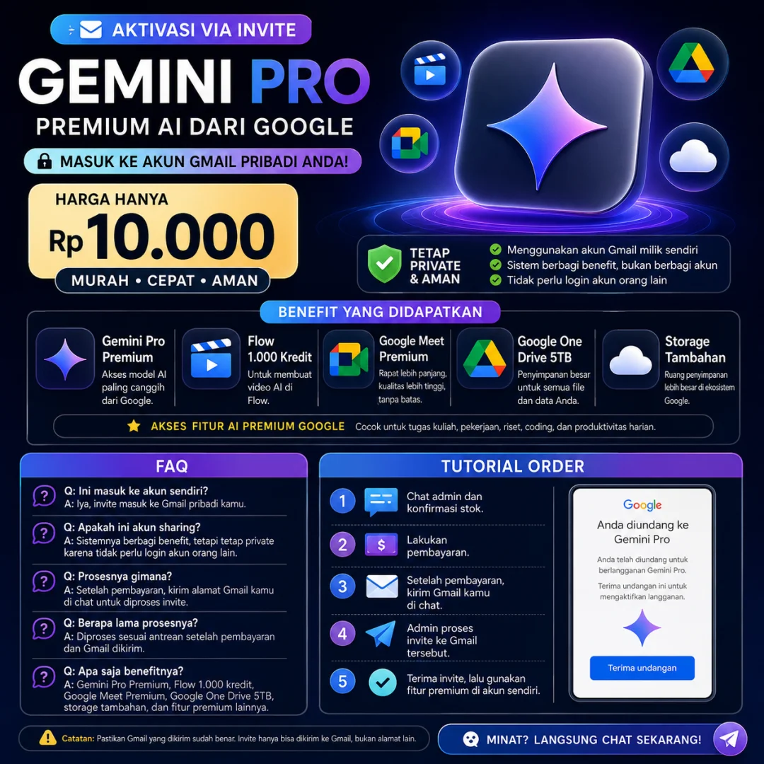 GEMINI PRO 18 BULAN (INVITE)