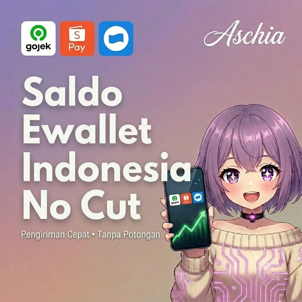 Saldo Ewallet Indonesia tanpa potongan (Shopee pay, Dana, Gopay)