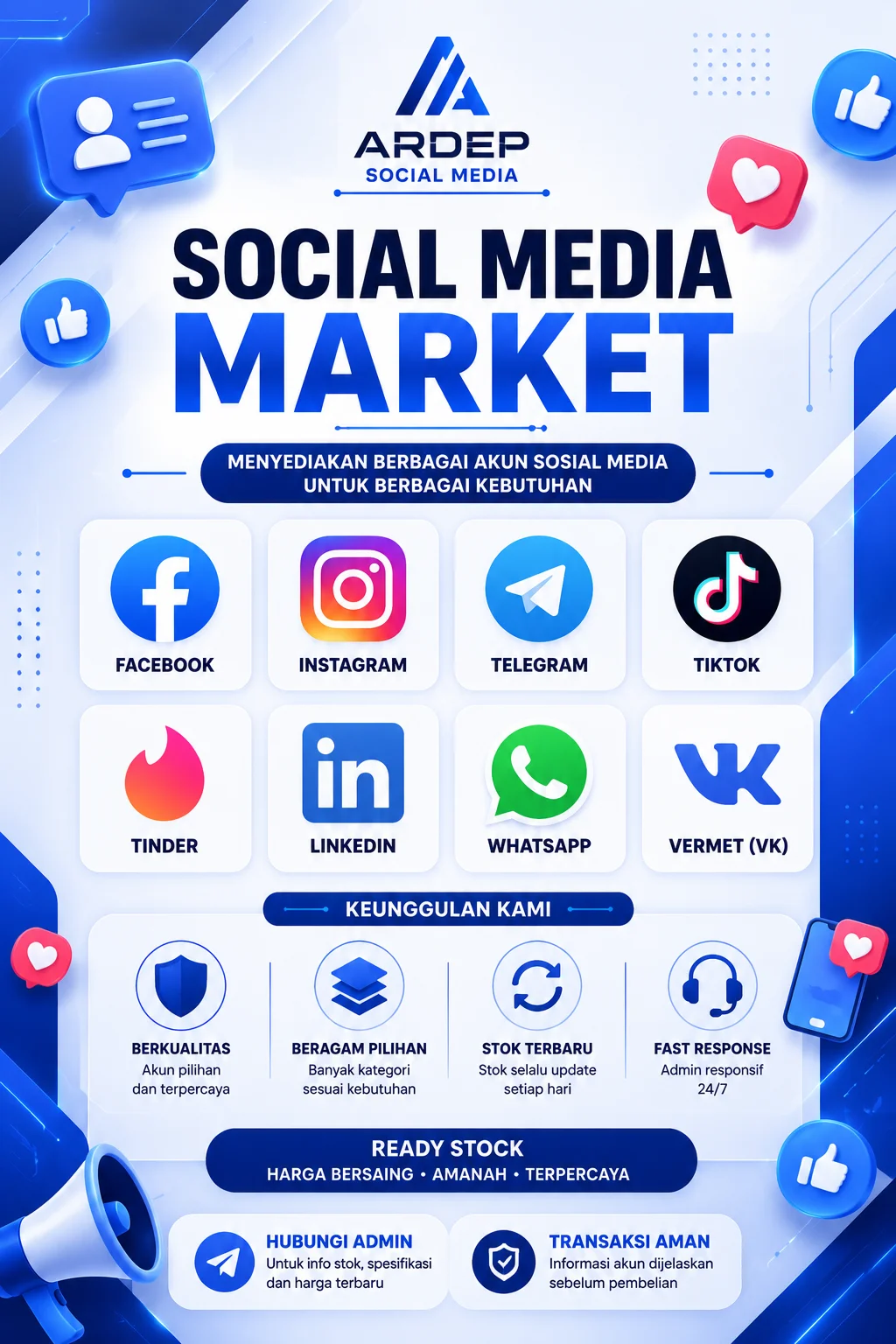 Berbagai Akun Sosial Media