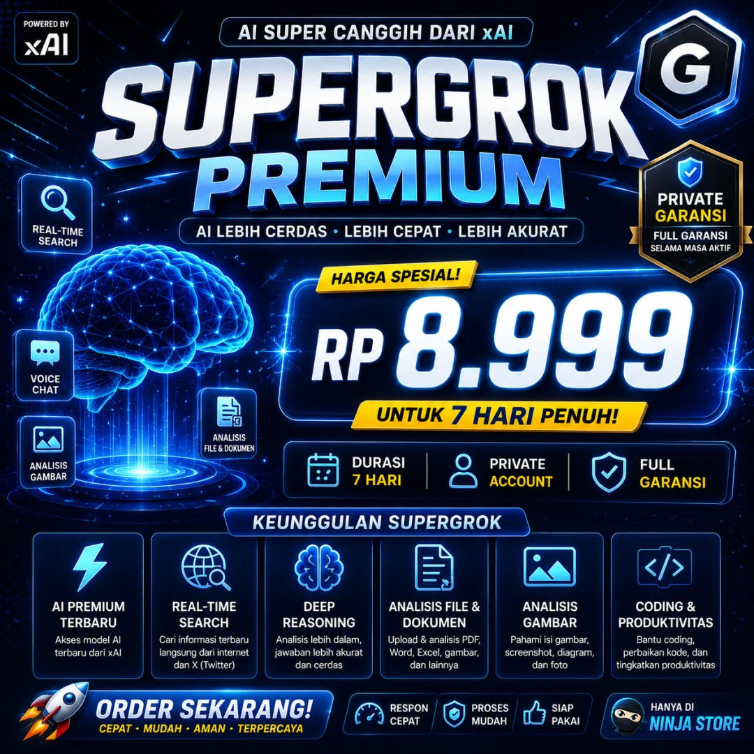 SUPERGROK PREMIUM 7 HARI ⭐ (paling direkomendasikan)