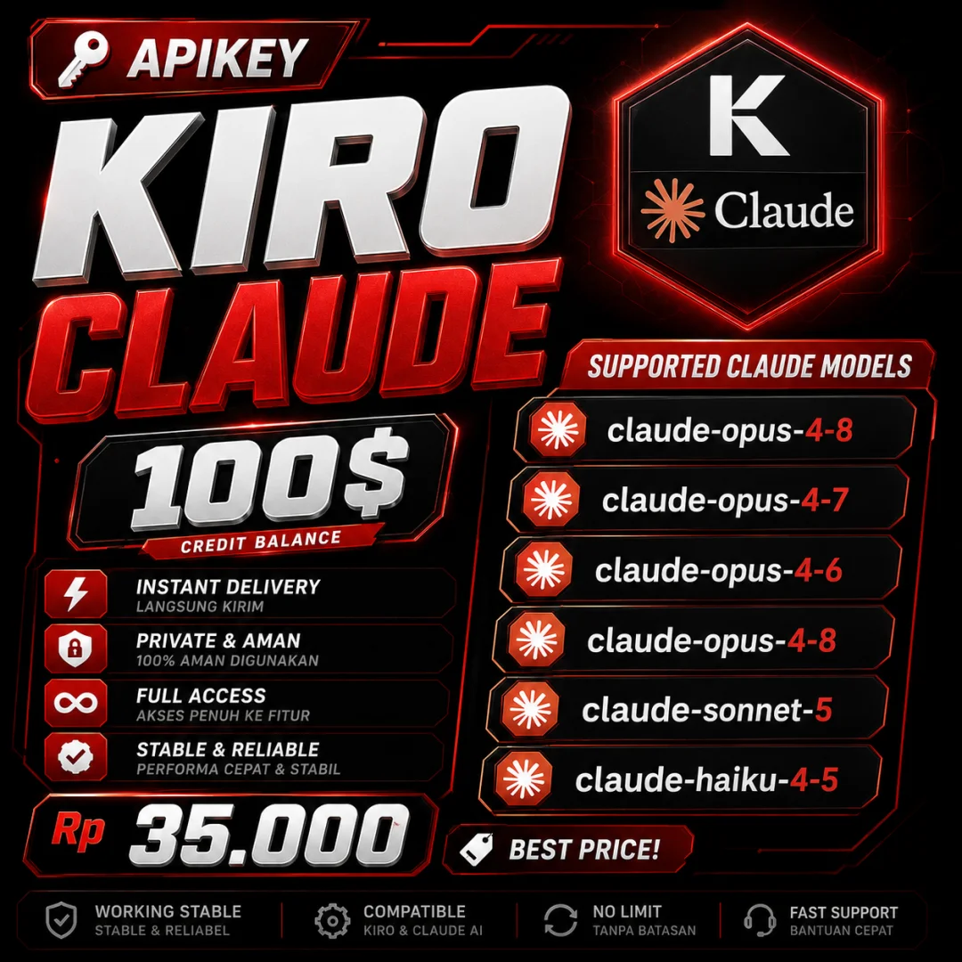 APIKEY KIRO CLAUDE 100$ CREDITS