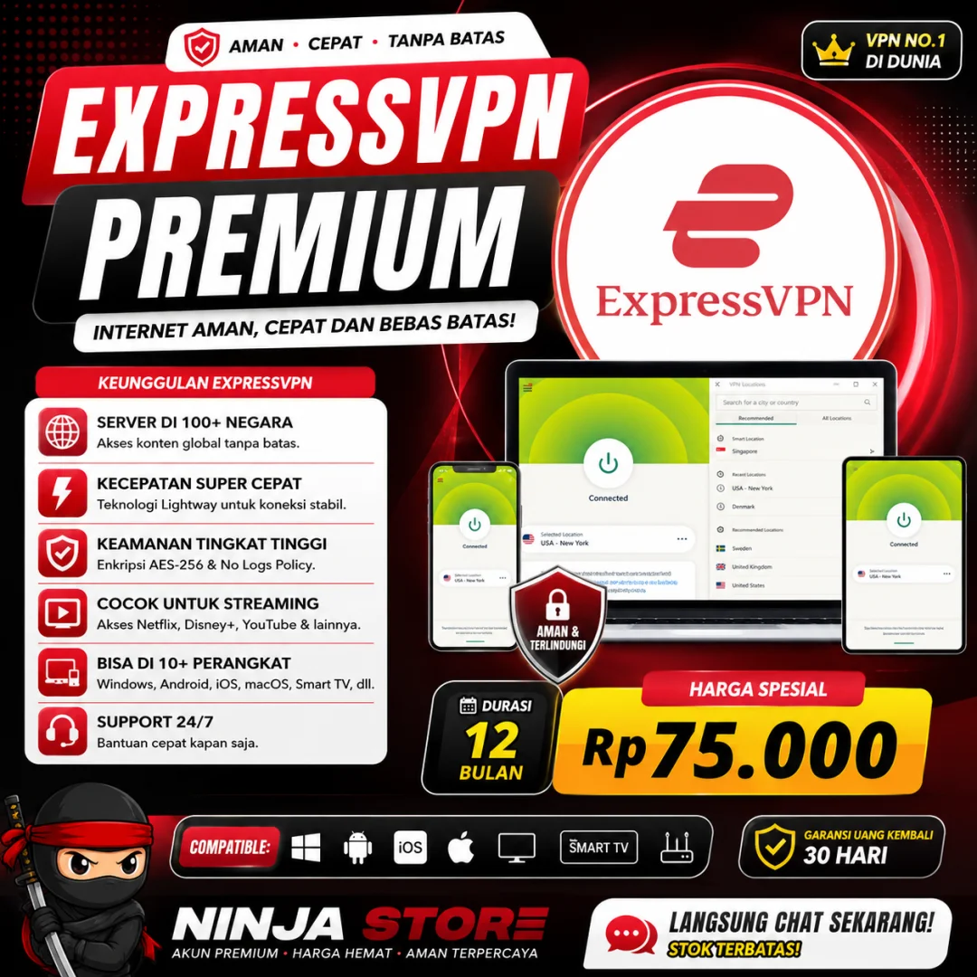 🔴 12 Bulan ExpressVPN Premium