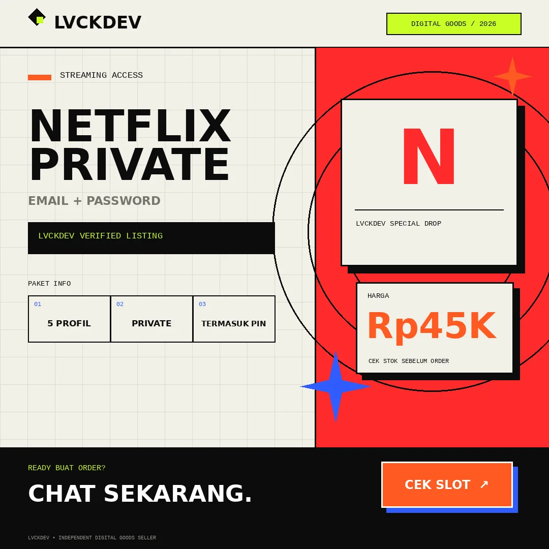 NETFLIX PRIVATE EMAIL + PASSWORD + 5 PROFILE + PIN