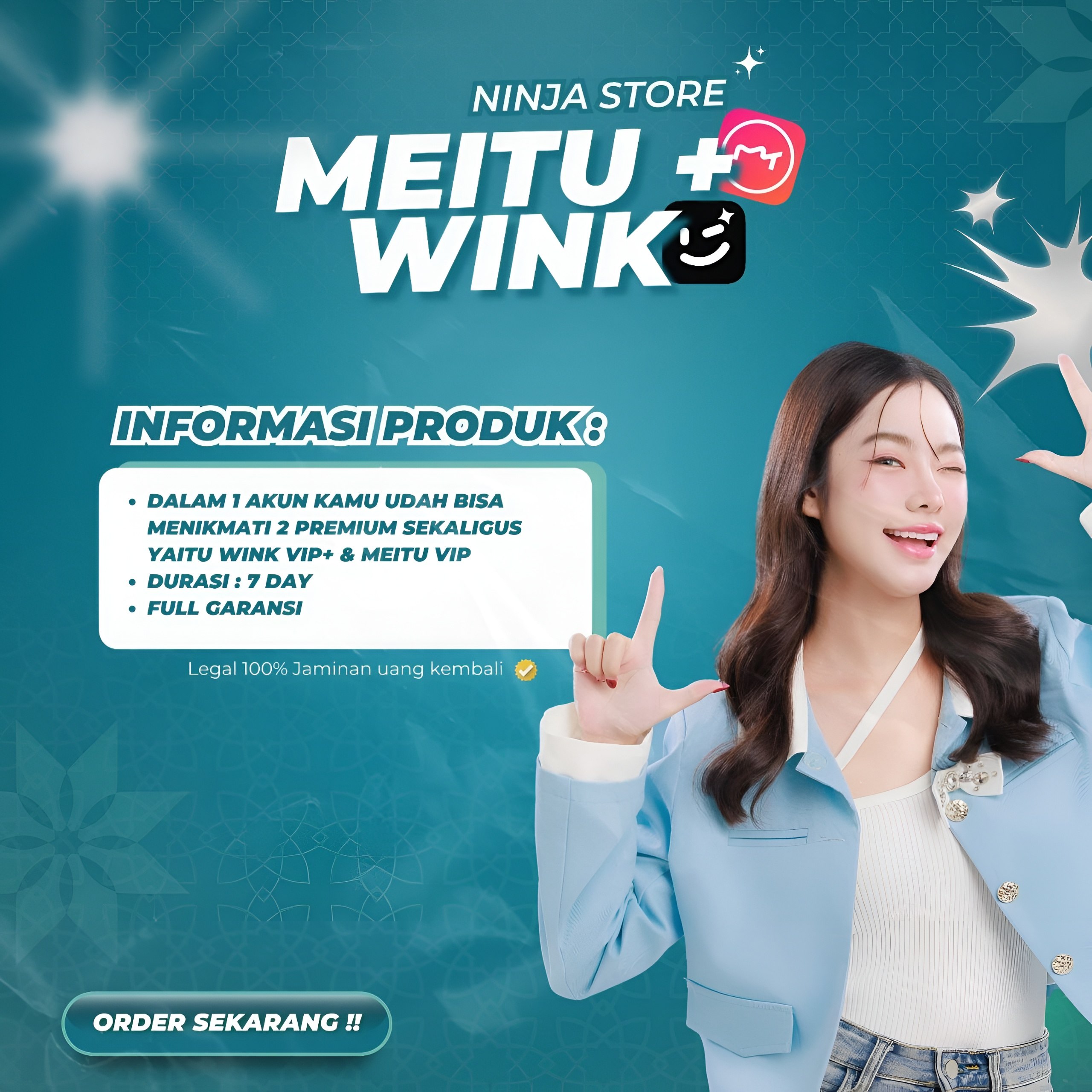 WINK + MEITU (PAKET COMBO) || ANDROID ONLY