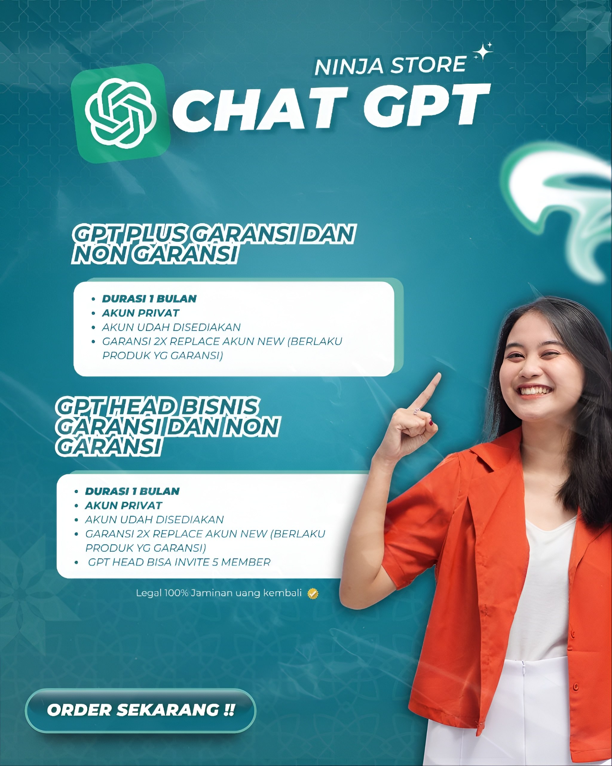 GPT PLUS - 1 BULAN PRIVATE