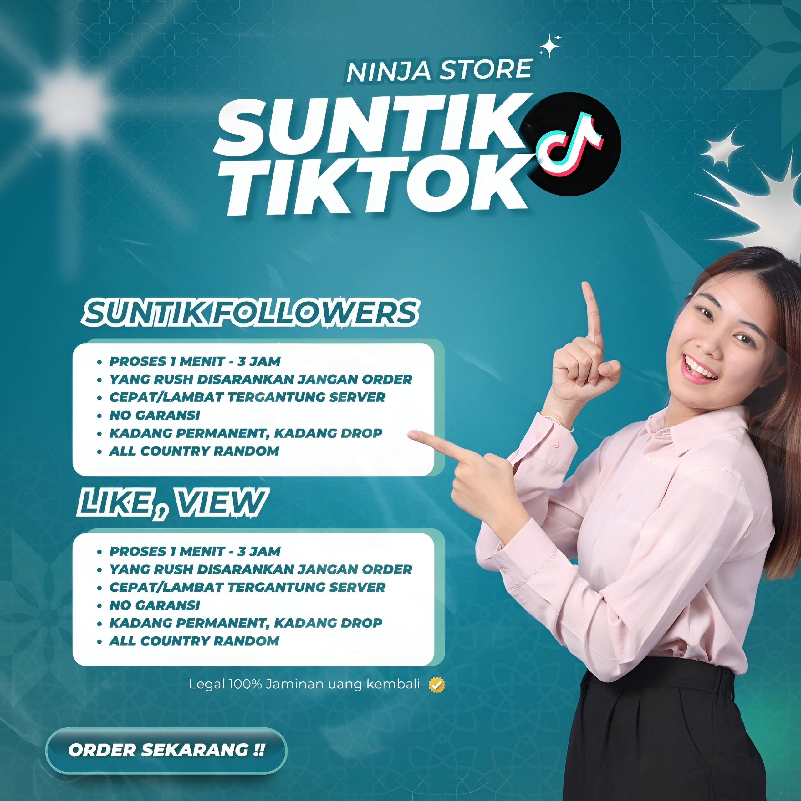 JASA SUNTIK VIEW / FOLLOWERS TIKTOK