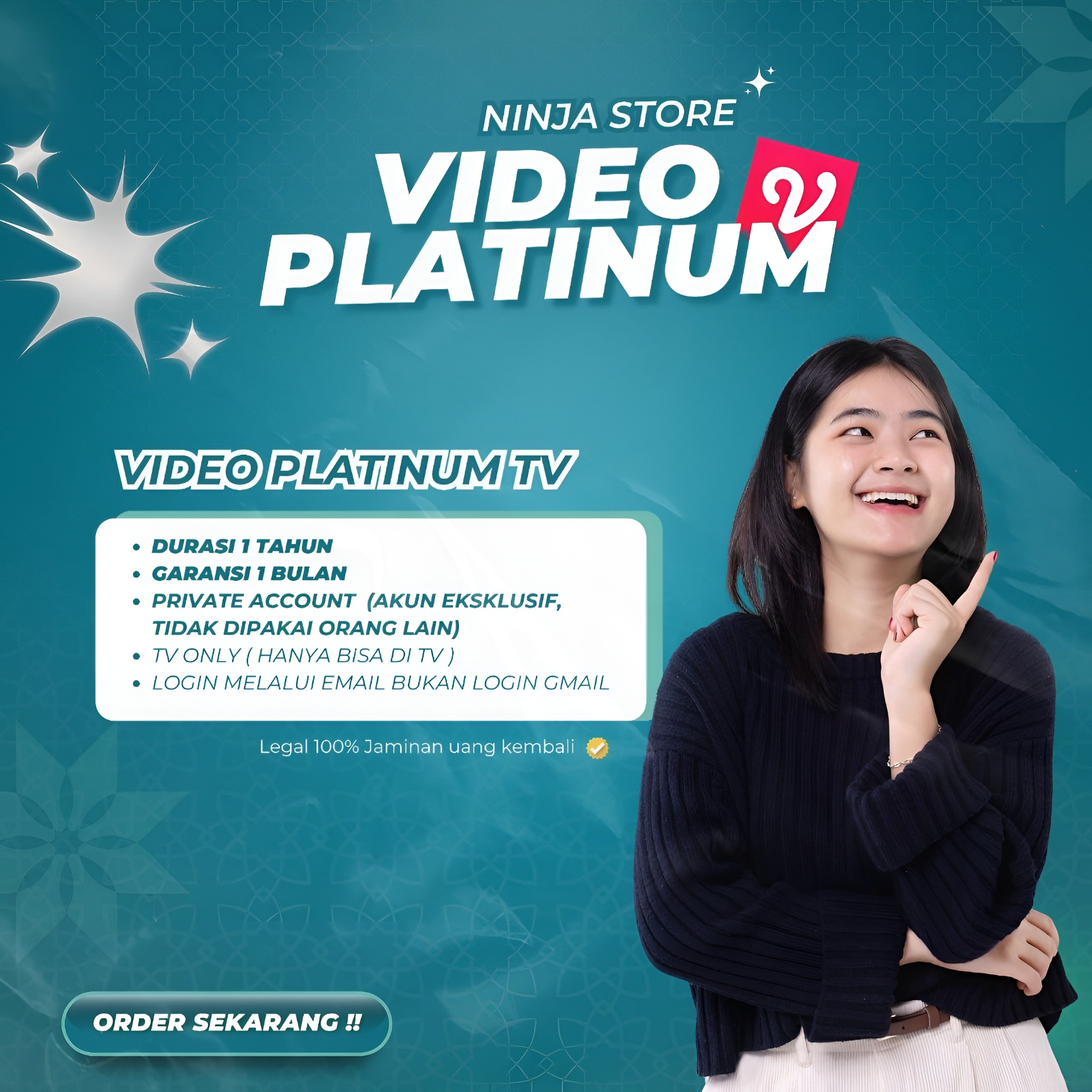 VIDIO PLATINUM - TV ONLY - 1 TAHUN