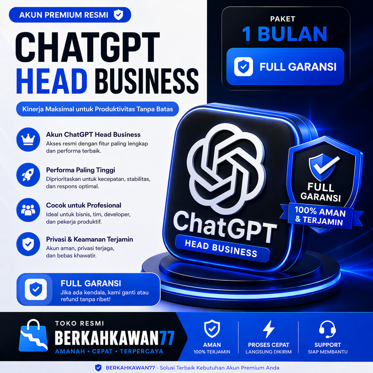 ChatGPT Business Head 1 Bulan