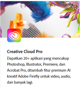 ADOBE CREATIVE CLOUD PRO 4 BULAN