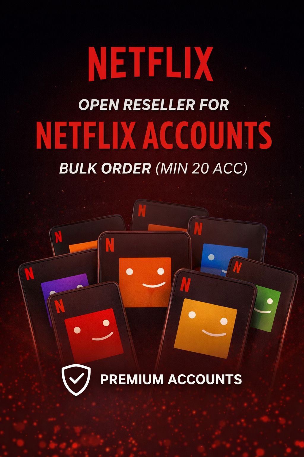 Netflix Acc Bulk Order for resell