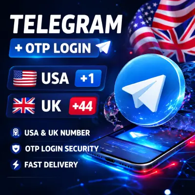 Telegram Account USA +1 | UK +44 | Umur 3+ Hari | Anti Banned | Full Access