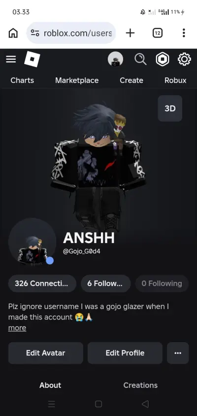 Akun Roblox Avatar Uncheck