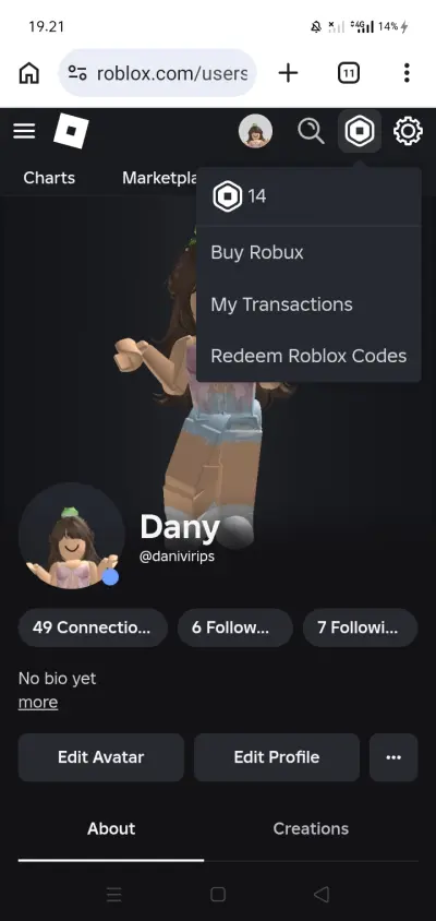Akun Roblox Avatar Uncheck