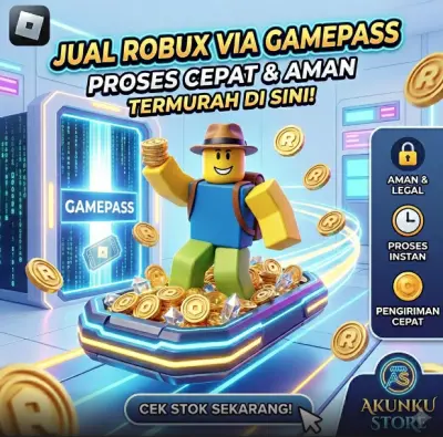 ROBLOX - ROBUX VIA GAMEPASS (PENDING 5HARI)