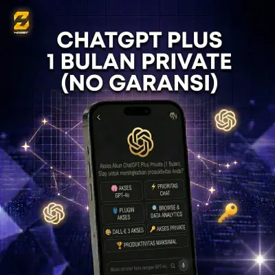 ChatGPT Plus Private 1 Bulan - No GARANSI