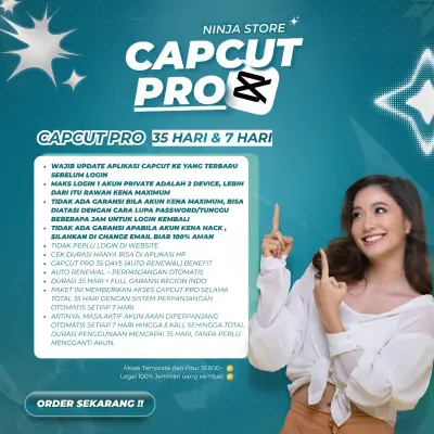 ᑭᖇOᗰO! CAPCUT - 35 DAY INDIPLAN BUKAN RENEW