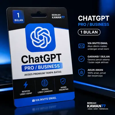 ChatGPT Pro/Business Private 1 Bulan - Invite via Email