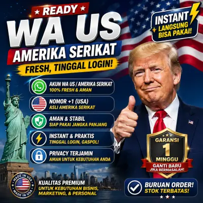 AKUN WHATSAPP US / AMERIKA SERIKAT +1