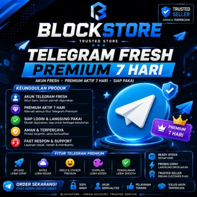 Akun Telegram fresh sudah premium 7 hari