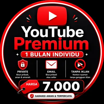 YOUTUBE PREMIUM 1 BULAN PRIVATE