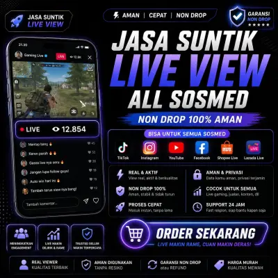 JASA SUNTIK LIVE VIEW NON DROP ALL SOSMED