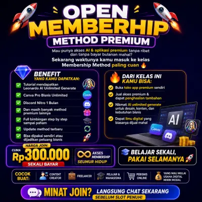 MEMBERSHIP METHOD AUTO CUAN 🤑