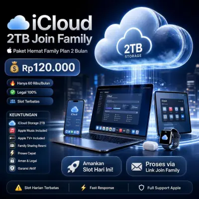 ☁️ iCloud Storage 2TB + Apple Music & TV