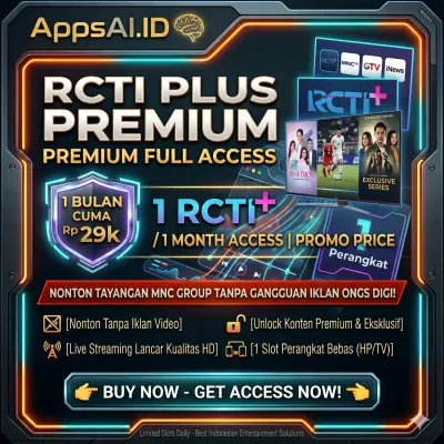 RCTI PLUS PREMIUM 1 BULAN FULL ACCESS NONTON SINETRON & LIVE SPORT [PROSES INSTAN]