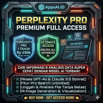 PERPLEXITY PRO PREMIUM 1 BULAN FULL ACCESS UNLOCK COPILOT ADVANCED AI [PROSES INSTAN]