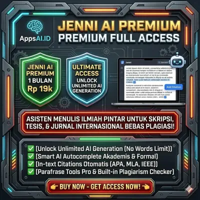 JENNI AI PREMIUM 1 BULAN FULL ACCESS UNLOCK UNLIMITED AI GENERATION [PROSES INSTAN]