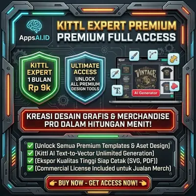 KITTL EXPERT PREMIUM 1 BULAN FULL ACCESS UNLOCK VECTOR AI & DESIGN [PROSES INSTAN]