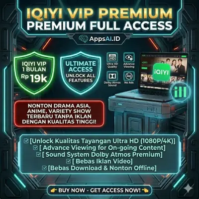 IQIYI VIP PREMIUM 1 BULAN FULL ACCESS UNLOCK STREAMING ANIME & DRAMA ASIA [PROSES INSTAN]