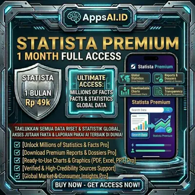 STATISTA PREMIUM 1 BULAN FULL ACCESS - DATA & STATISTIK RISET PASAR DUNIA [PROSES INSTAN]