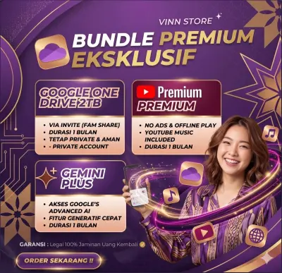 Google Drive 2TB + Gemini Plus + Youtube Premium